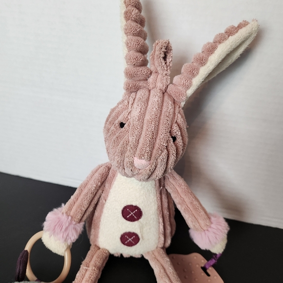 JellyCat 14" Cordy Roy Pink Bunny Rabbit Plush Corduroy Baby Activity Toy Infant - Picture 4 of 7